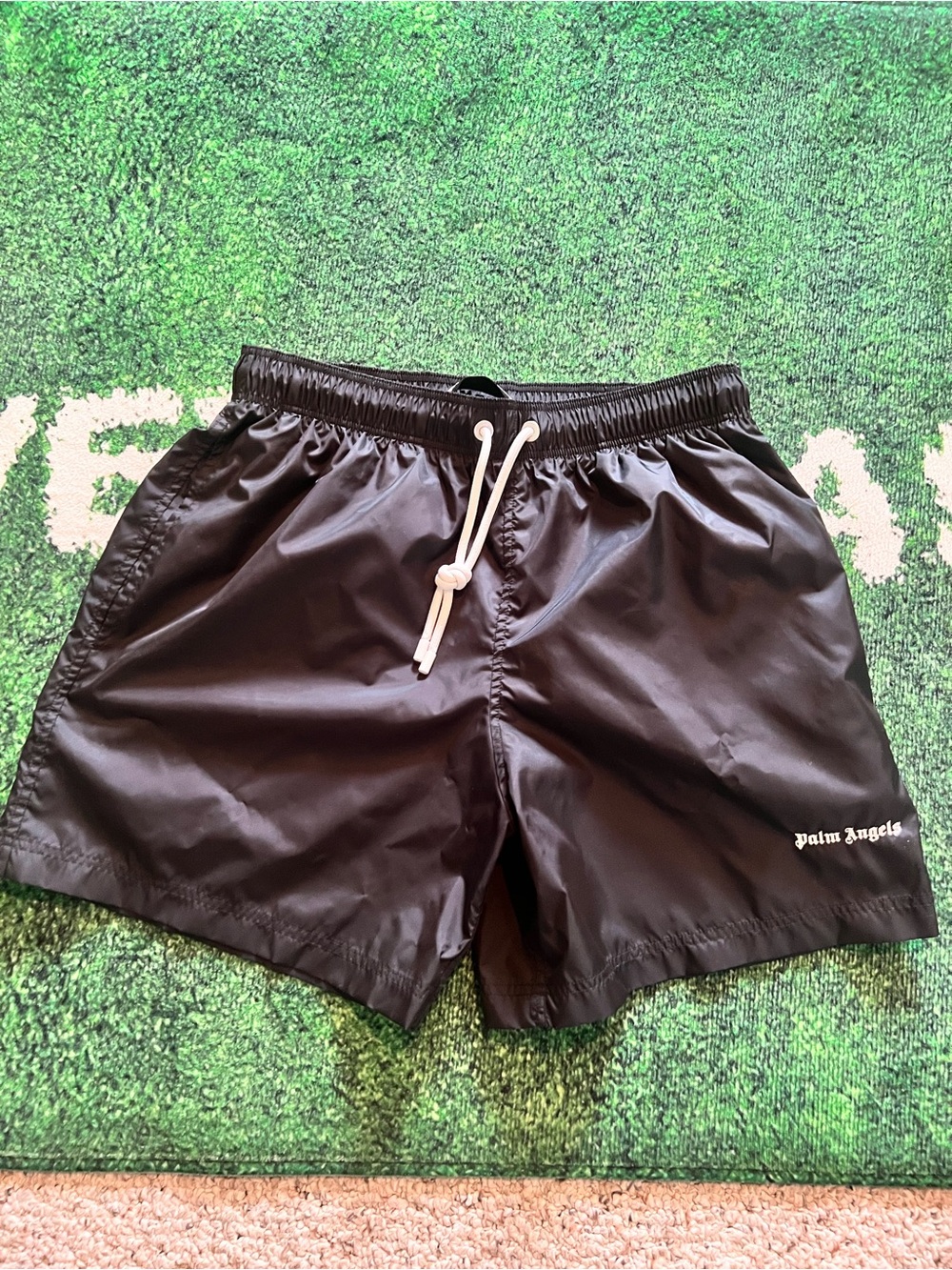 Palm Angels Men’s Black Swim Shorts Size M
